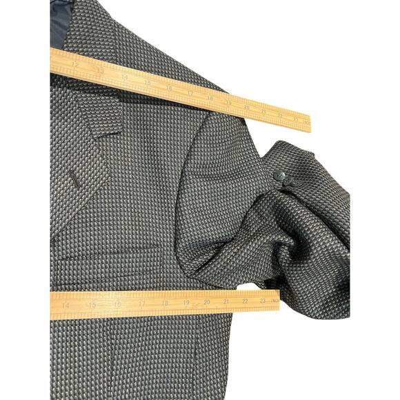 Vintage Bert Pulitzer HOUNDSTOOTH Tweed Wool Blend Sport Coat Jacket Men's 42 - Picture 13 of 16